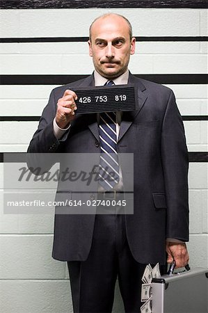 Mugshot d'homme d'affaires