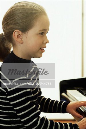 Girl playing piano