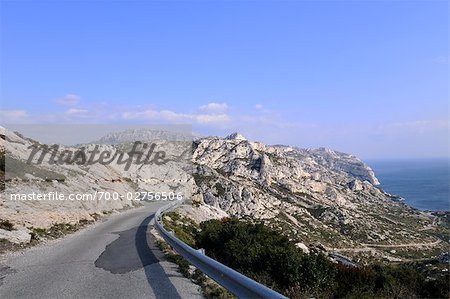 Calanques Route, Marseille, Frankreich