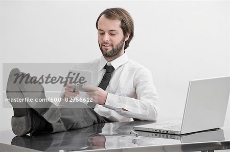 Businessman Playing Game