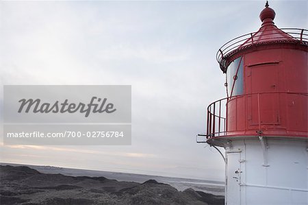 Phare, mer du Nord, Amrum, Schleswig-Holstein, Allemagne