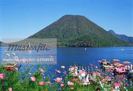 Haruna Lake à la préfecture de Gunma au Japon