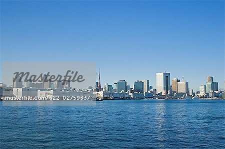 View of City From Sea in Japan