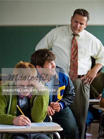 High School Jocks and a Nerd.