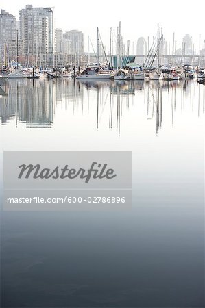 Marina at False Creek, Vancouver, British Columbia, Canada