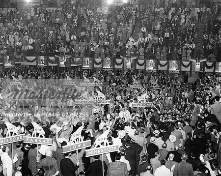 1940s REPUBLICAN NATIONAL CONVENTION AT PHILADELPHIA CONVENTION HALL PA.