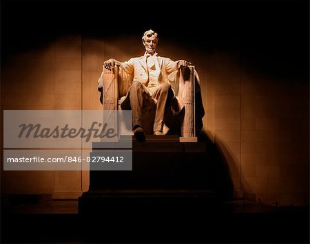 LE PRÉSIDENT LINCOLN MEMORIAL STATUE WASHINGTON DC