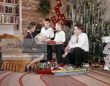 1960ER JAHRE FAMILIE WEIHNACHTSGESCHENKE