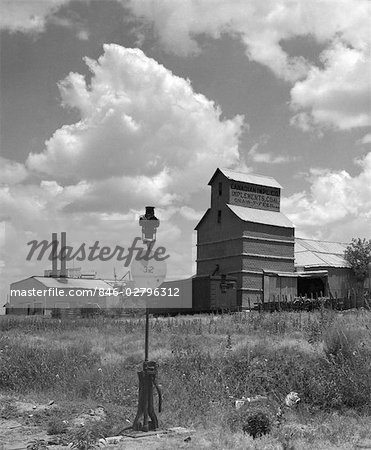 1920s 1930s 1940s CANADIAN TEXAS PANHANDLE GRAIN ELEVATOR