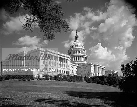 ANNÉES 1960 ANNÉES 1950 CAPITOL BUILDING COUPOLE SÉNAT MAISON REPRÉSENTANTS CONGRÈS WASHINGTON DC