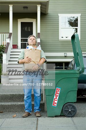 Man Recycling