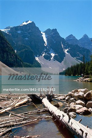 Lake Moraine, Rocky Mountains, Alberta, Kanada, Nordamerika