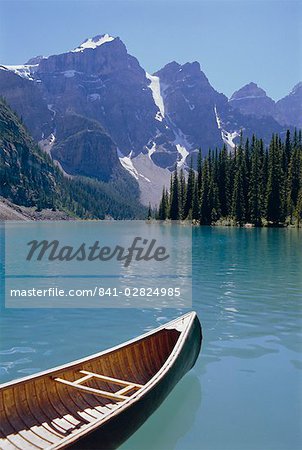 Lake Moraine, Rocky Mountains, Alberta, Canada