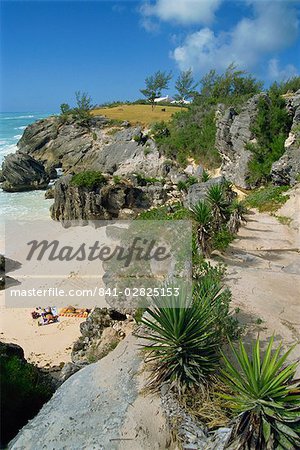 Plage de la côte sud, Bermudes, océan Atlantique, l'Amérique centrale