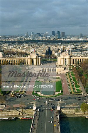 View of Paris from the Eiffel Tower, Paris, France, Europe