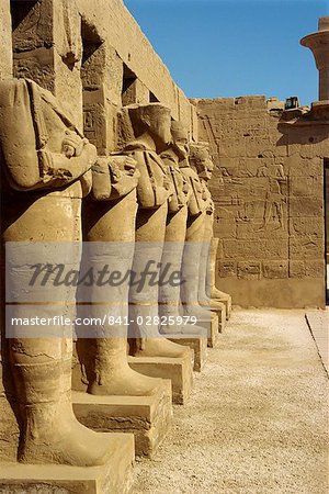 Temple de Karnak, Thèbes, UNESCO World Heritage Site, Egypte, Afrique du Nord, Afrique