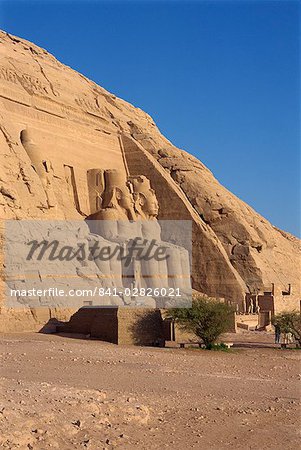 Temple of Re-Herakhte for the pharaoh Ramses II (The Great), moved when Aswan High Dam built, UNESCO World Heritage Site, Abu Simbel, Egypt, North Africa, Africa