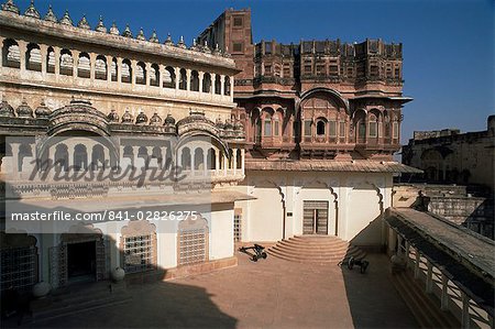 Fort de Meherangarh construit en 1459, état de Jodhpur, Rajasthan, Inde, Asie