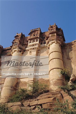 The Meherangarh Fort built in 1459, Jodhpur, Rajasthan, India