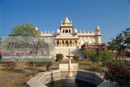 Jaswant Thada ou mausolée dédié à la famille royale, près de l'état de la fort, Jodhpur, Rajasthan, Inde, Asie