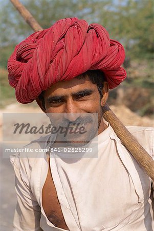 Le turban des hommes du Rajasthan