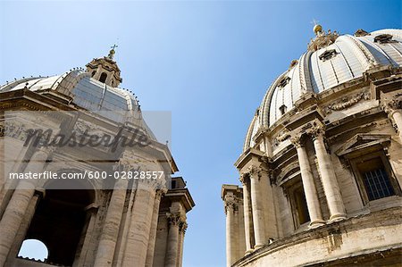 Cupolas, St Peter's Basilica, Vatican City, Rome, Latium, Italy