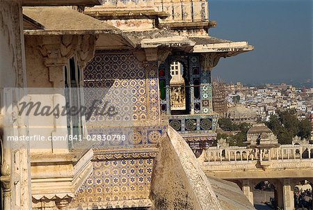 City Palace, built in 1775, Udaipur, Rajasthan state, India, Asia