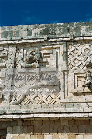 Couvent Quadrangle, Uxmal, Site du patrimoine mondial de l'UNESCO, Yucatan, Mexique, Amérique du Nord