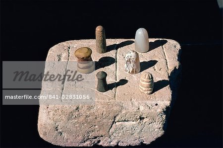 The chess board from the Indus civilisation at Mohenjodaro, in the Karachi Museum, Pakistan, Asia