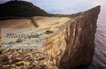 Cliff face, Cape Morro Grande, Sao Jorge Island, Azores, Portugal, Atlantic, Europe
