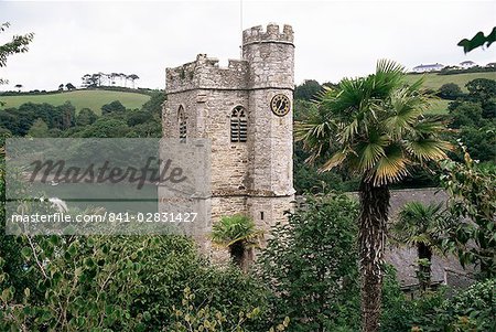 Kirche aus dem 13. Jahrhundert, St. Just in Roseland, Cornwall, England, Vereinigtes Königreich, Europa