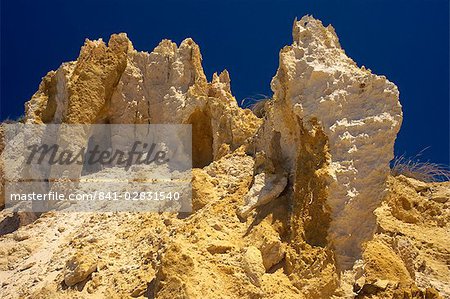 Eroded coastal limestone outcrops at Nanarup near Albany, Western Australia, Australia, Pacific