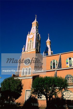 Église San Francisco de Castro, datant de 1906, Castro, l'île de Chiloé, au Chili, en Amérique du Sud