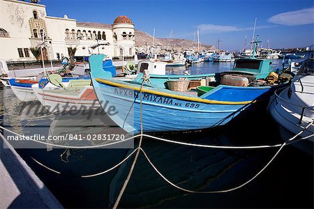 Boats at Pothia, Kalymnos, Dodecanese Islands, Greek Islands, Greece, Europe