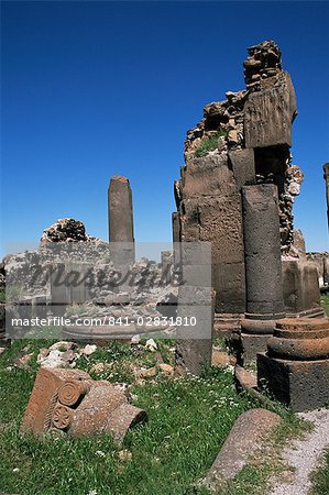 Ruins of the church of St. Gregory, Ani, UNESCO World Heritage Site, Anatolia, Turkey, Asia Minor, Eurasia