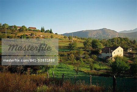 Farm landscape near Tagliacozzo, Abruzzo, Italy, Europe