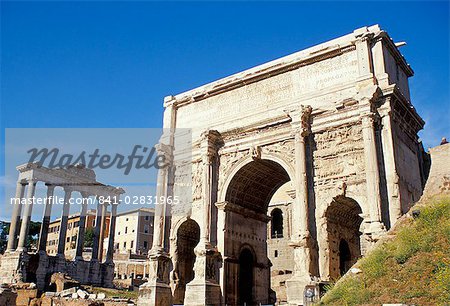 Arch of Septimus Severus, early 3rd century, Roman Forum, Rome, Lazio, Italy, Europe