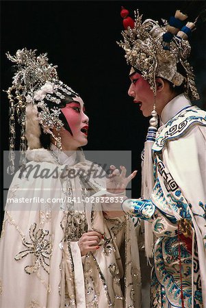 Chinois en scène opéra, Cheung Chau Island, Hong Kong, Chine, Asie