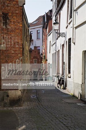 Alley in Brugge, Flanders, Belgium