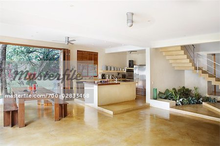 Interior of The March House, Mal Pais, Nicoya Peninsula, Costa Rica