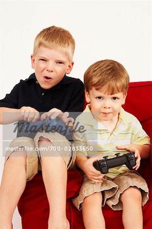 Boys Playing Video Games