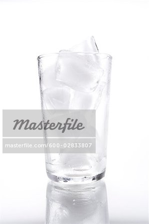 Empty Glass With Ice Cubes Empty Glass With Ice Cubes