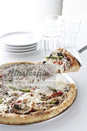 Pizza Being Served