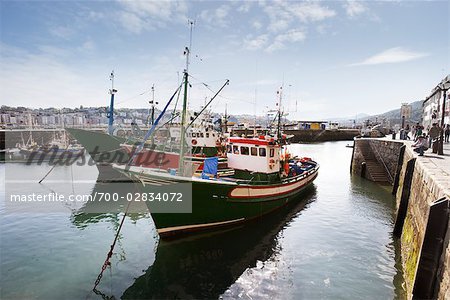 Fishing Boats, San Sebastian, Gipuzkoa, Basque Country, Spain