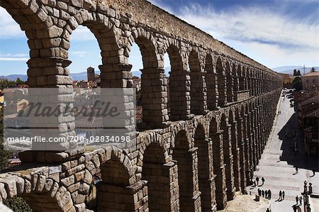 Roman Aqueduct, Segovia, Segovia Province, Castilla y Leon, Spain