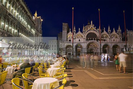 St marks square at night