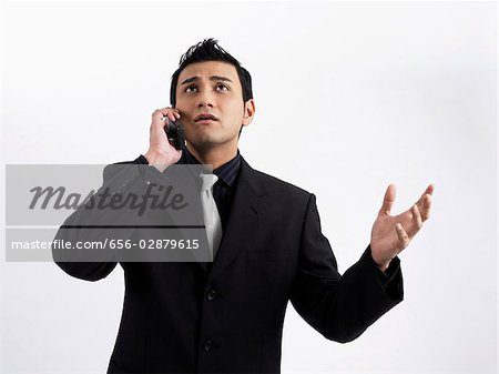 man using mobile phone