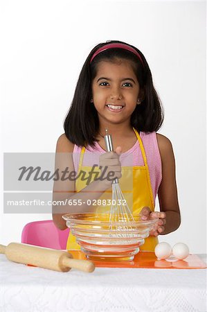 Girl baking