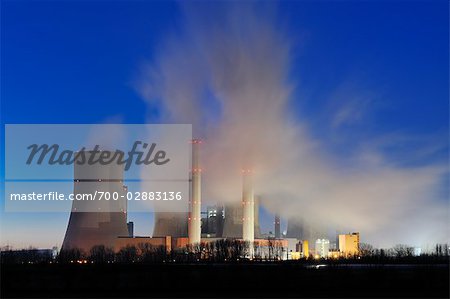 Niederaussem centrale électrique Niederaussem, Rhénanie du Nord-Westphalie, Allemagne