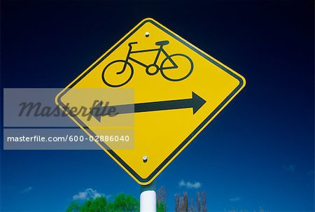 Fahrrad Weg Zeichen